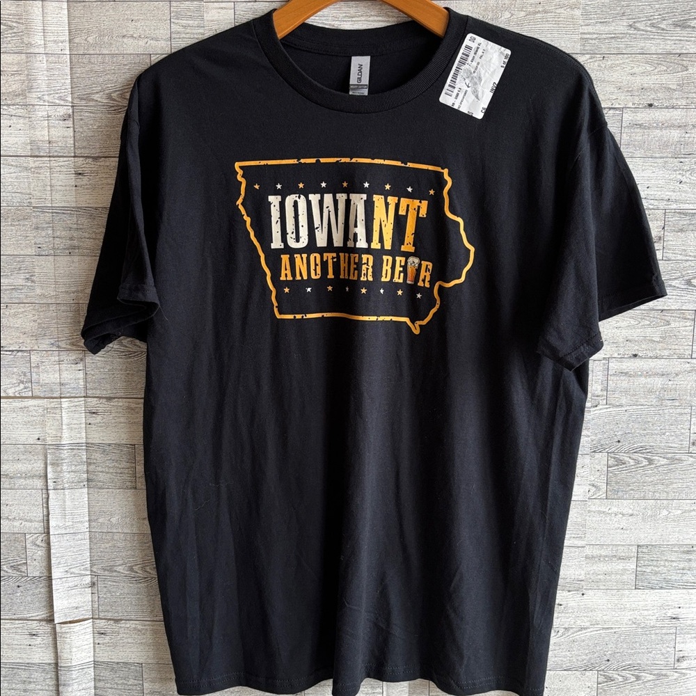 Iowa Hawkeyes Shirt black men's XL Tailgate Football Graphic Tee NEW Gift